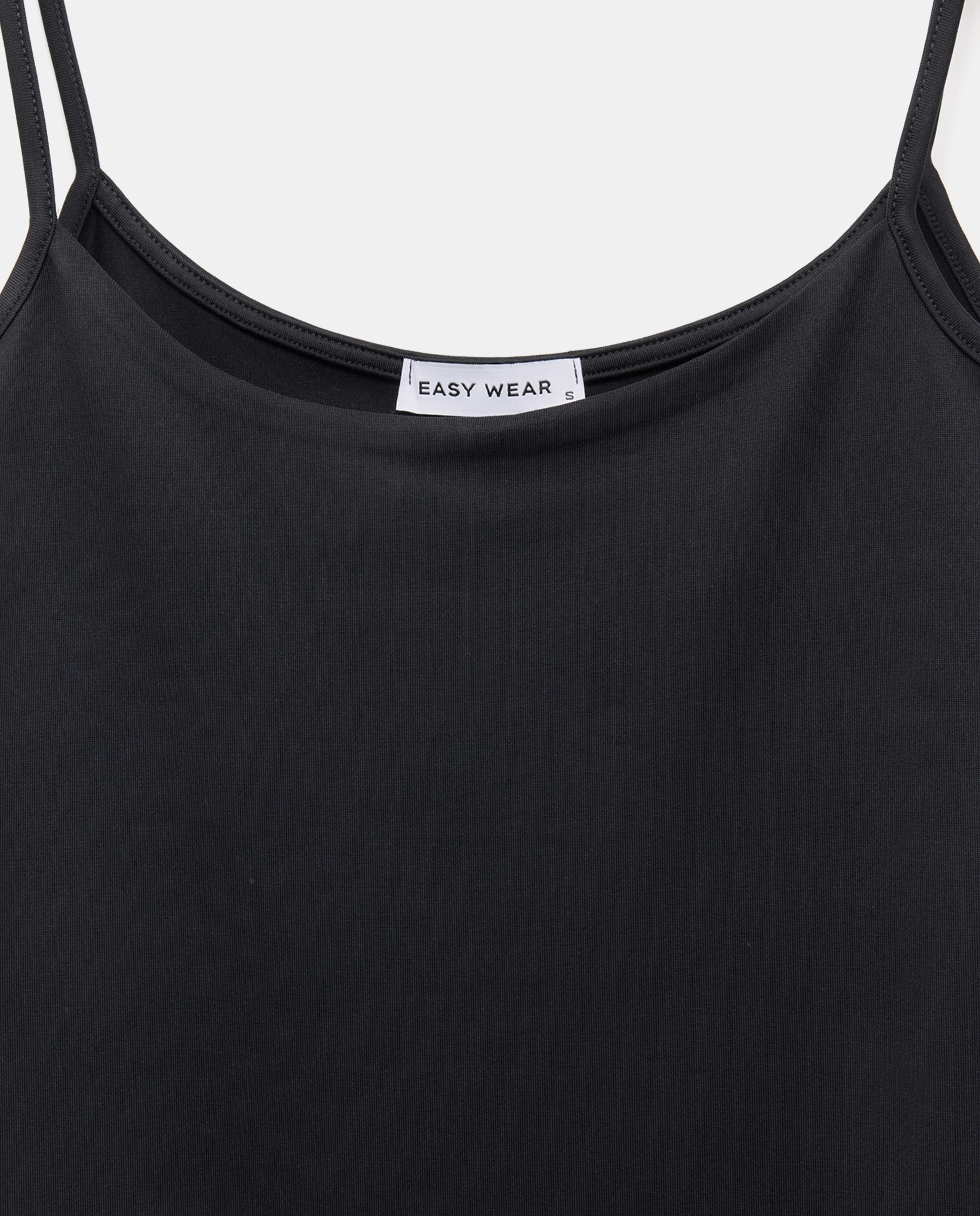 Camiseta lisa sin mangas de mujer - Easy Wear - Negro Negro-5