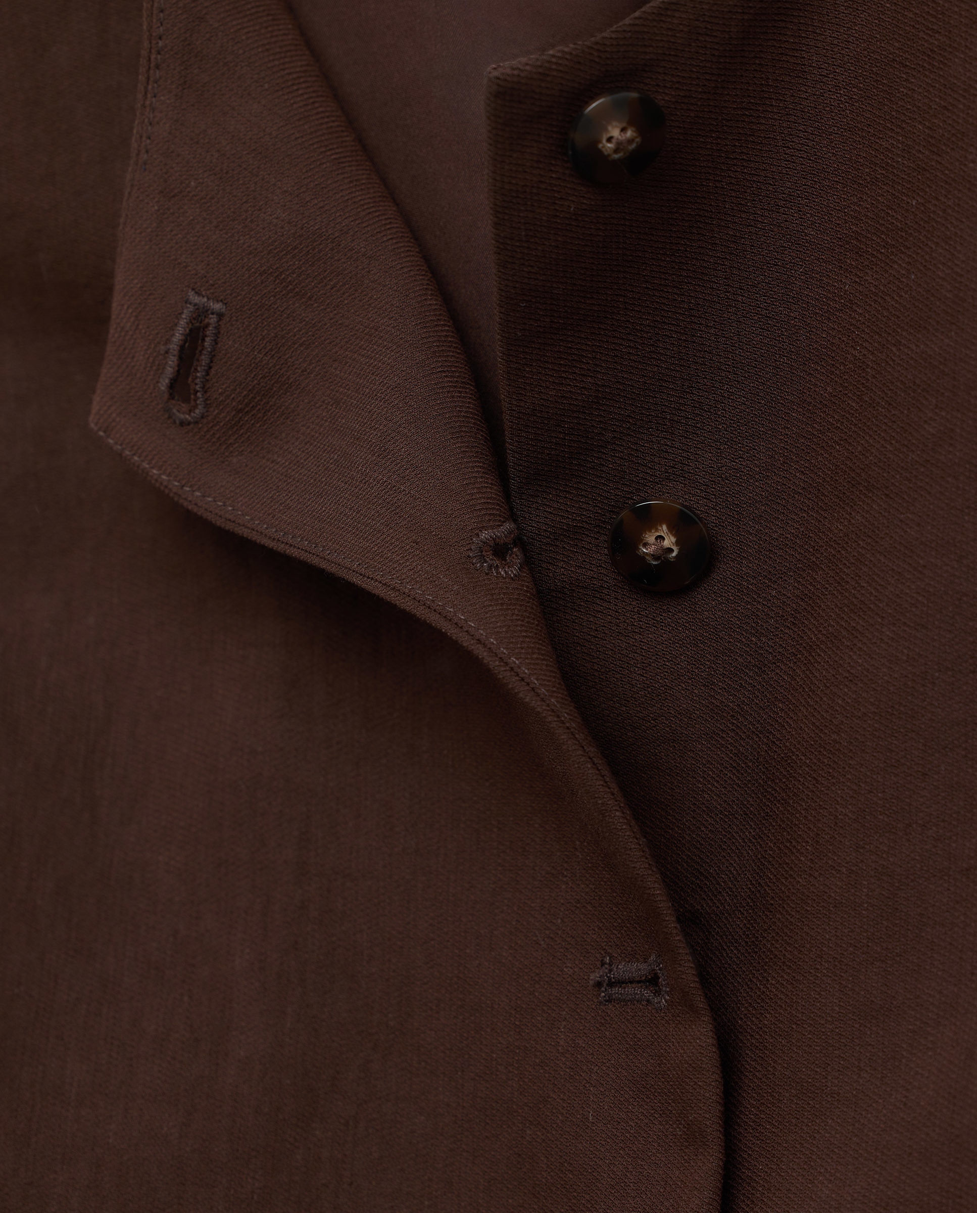 Colete Comprido com Decote Redondo Chocolate-6