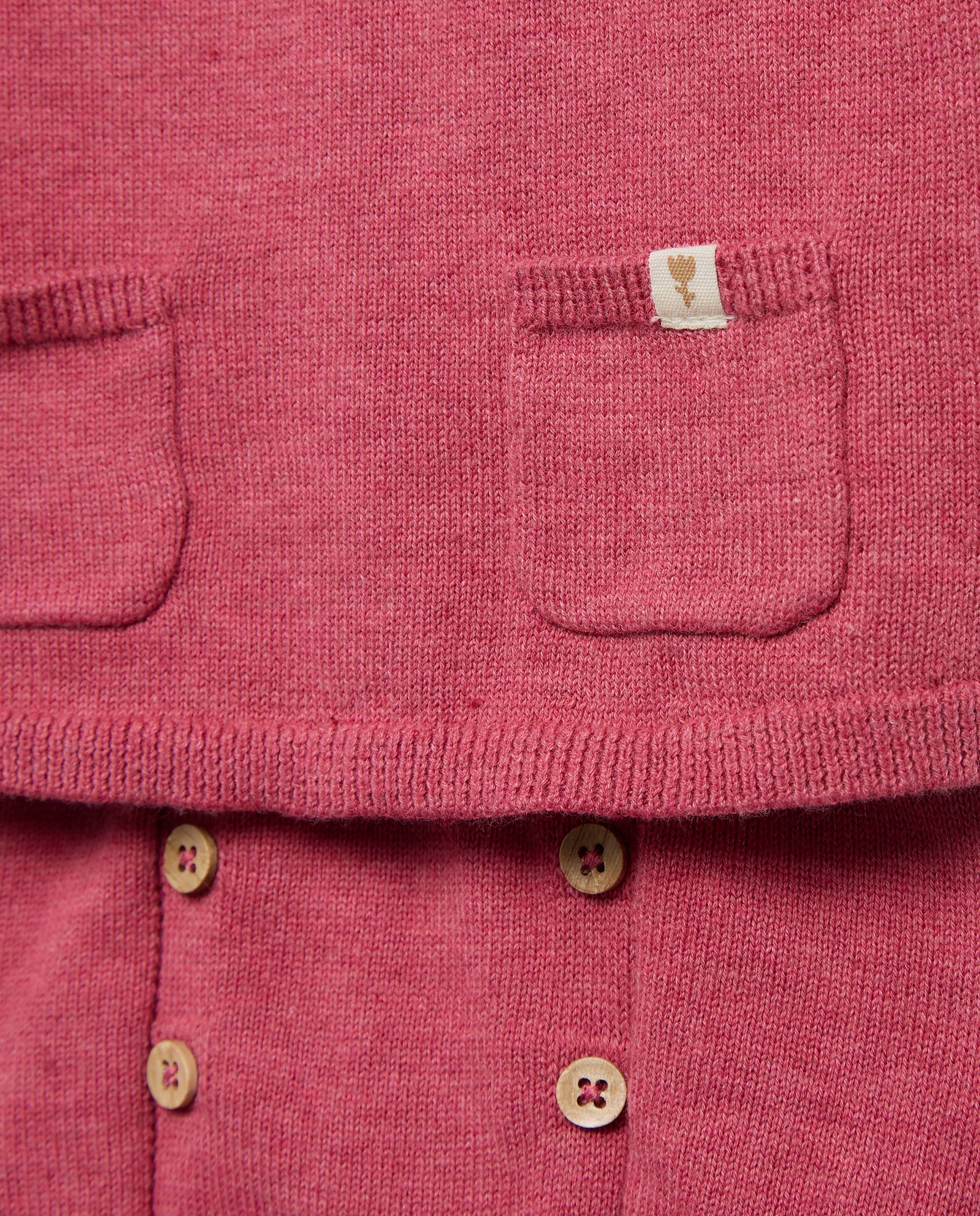 Conjunto de 2 Peças de Tricot de Bebé com Manga Comprida e Calções Baby El Corte Inglés 230 Rosa Escuro-4