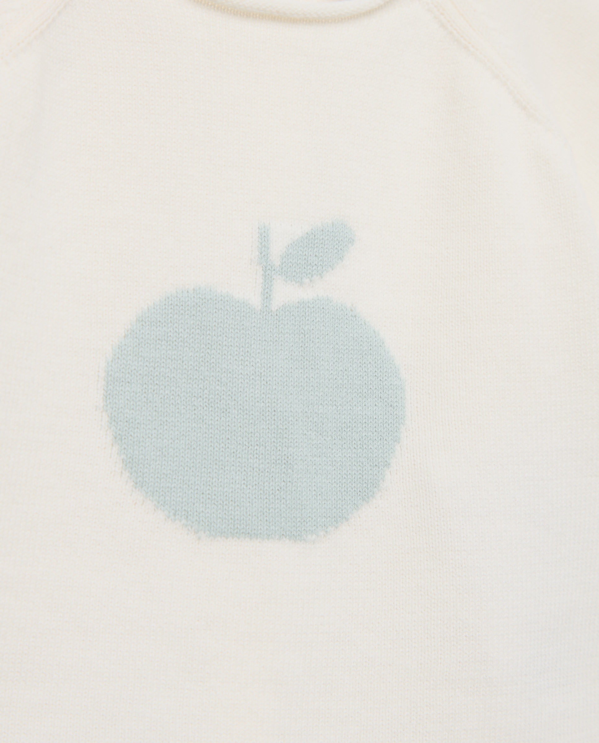 Conjunto de Tricot de Bebé com Manga Curta Verde-4