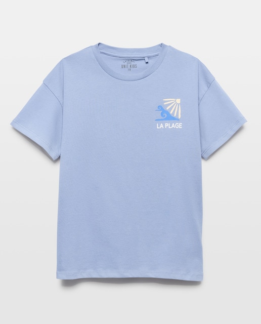 Imagen 0 de Camiseta de niño detalle bordado manga corta