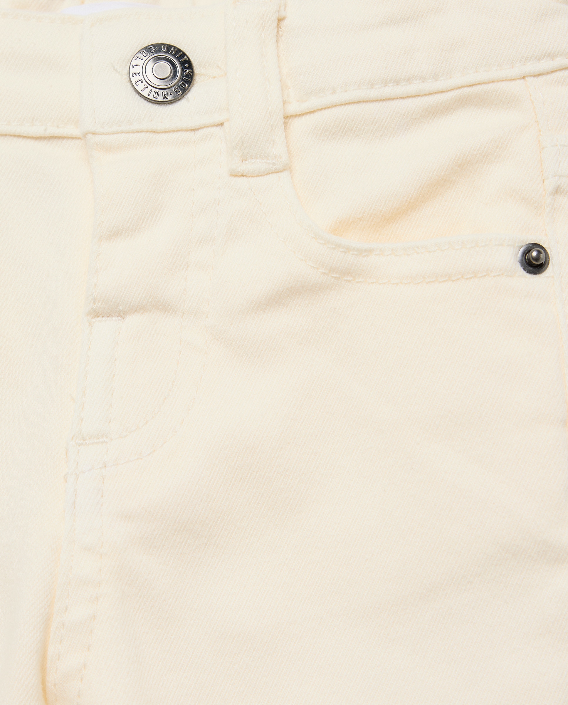 Pantalón de bebé denim color 5 bolsillos 120 Crudo-3