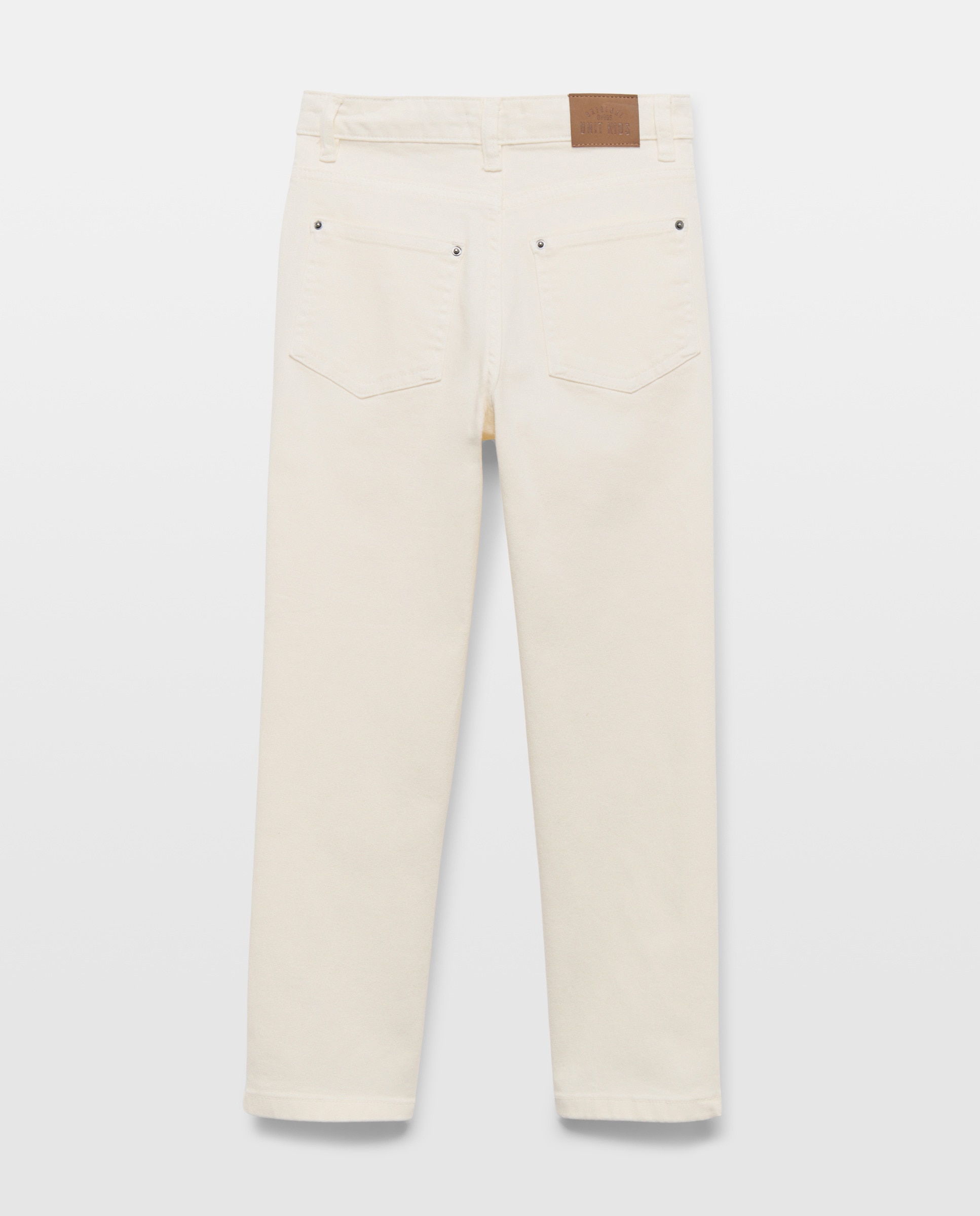 Pantalón de niño denim color 5 bolsillos 120 Crudo-2