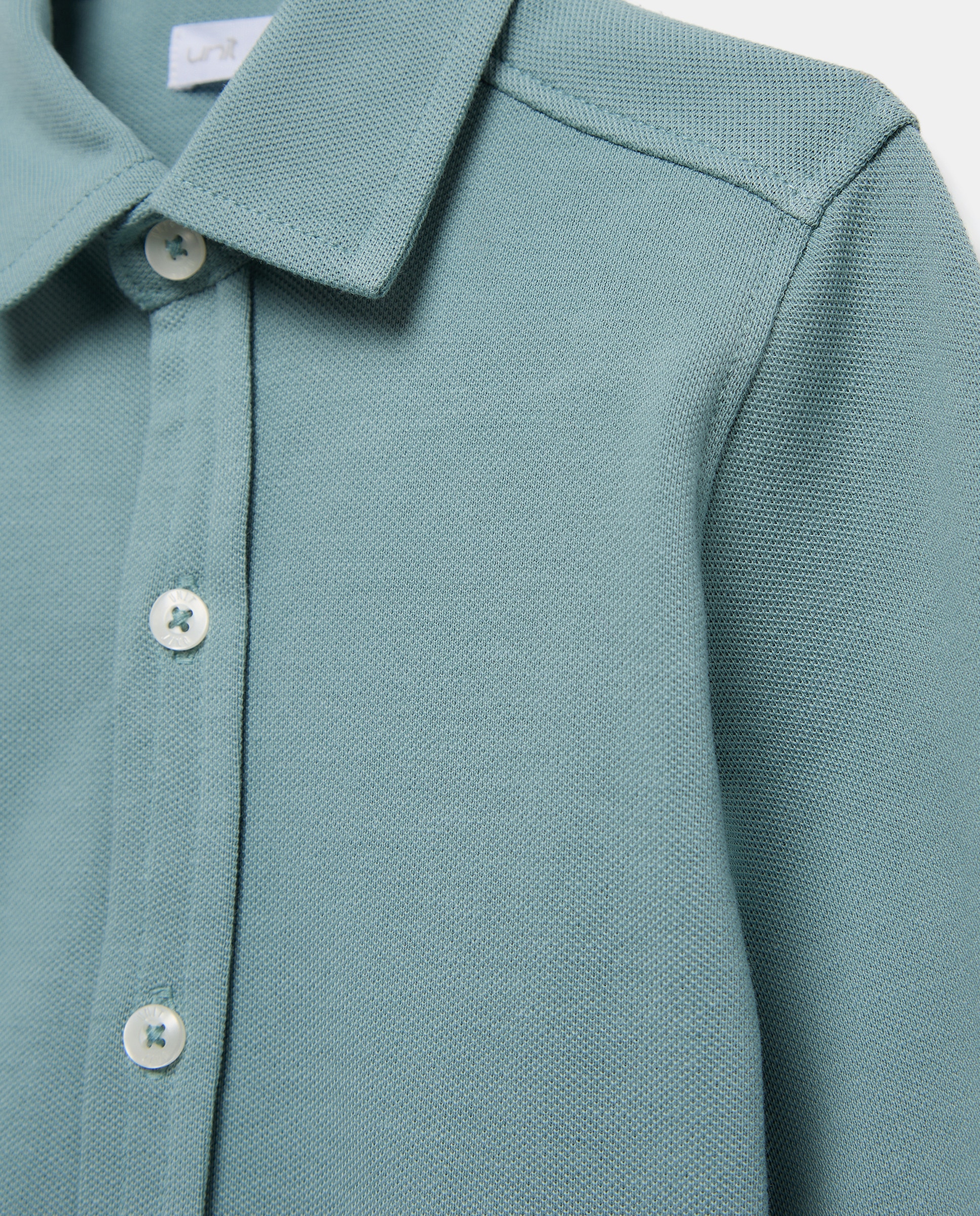 Camisa de bebé piqué Verde Pato-3