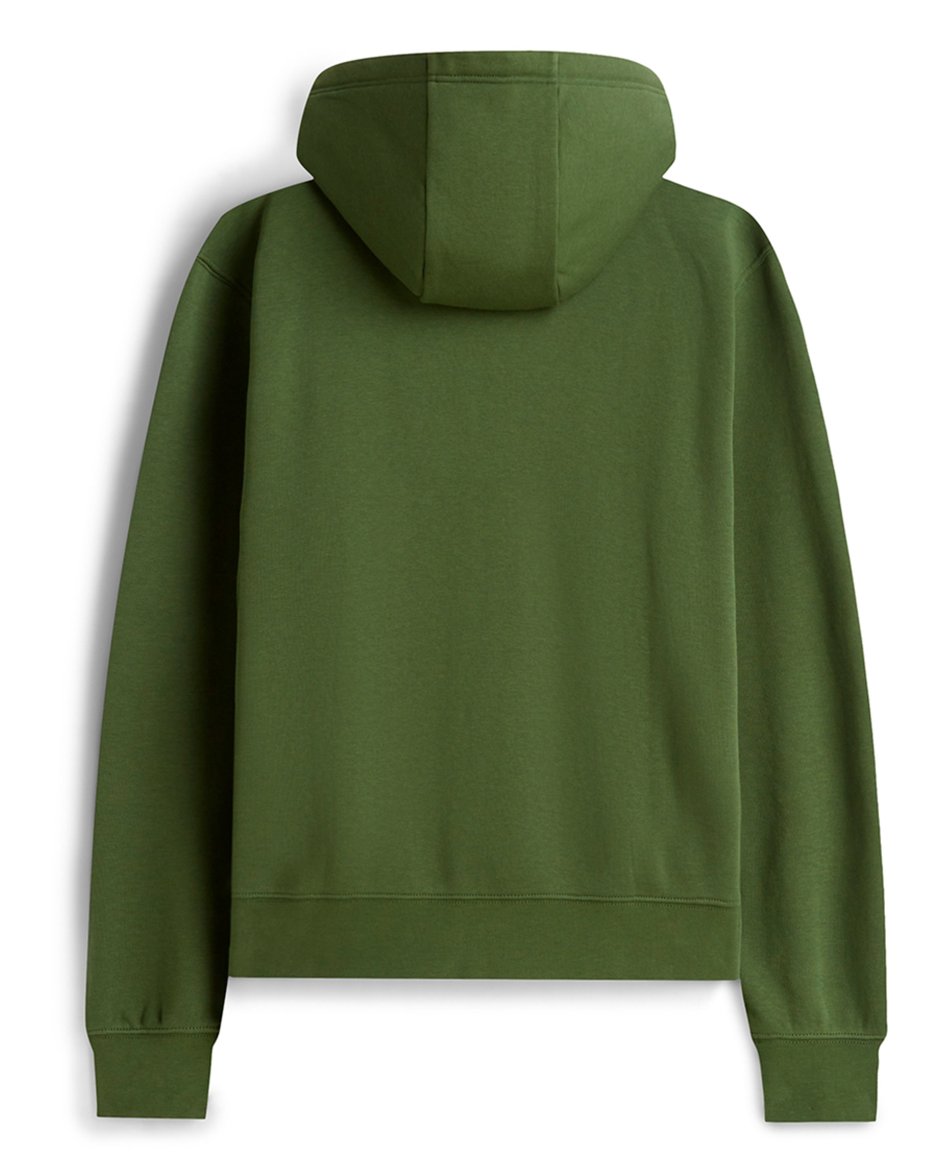 Sweatshirt com Capuz e sem Fecho de Correr Tamanhos Grandes Verde-militar-2
