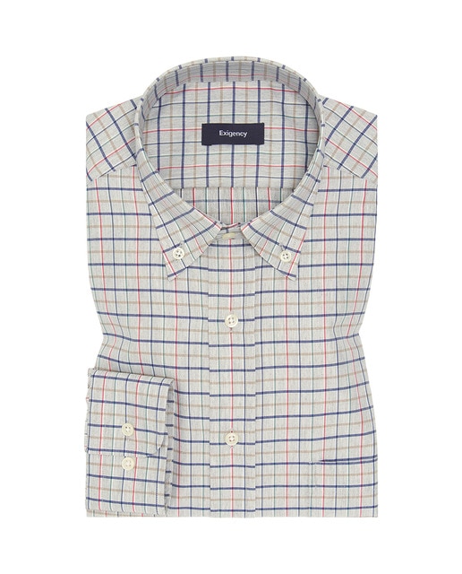 Imagem 0 de Camisa aos Quadrados com Manga Comprida