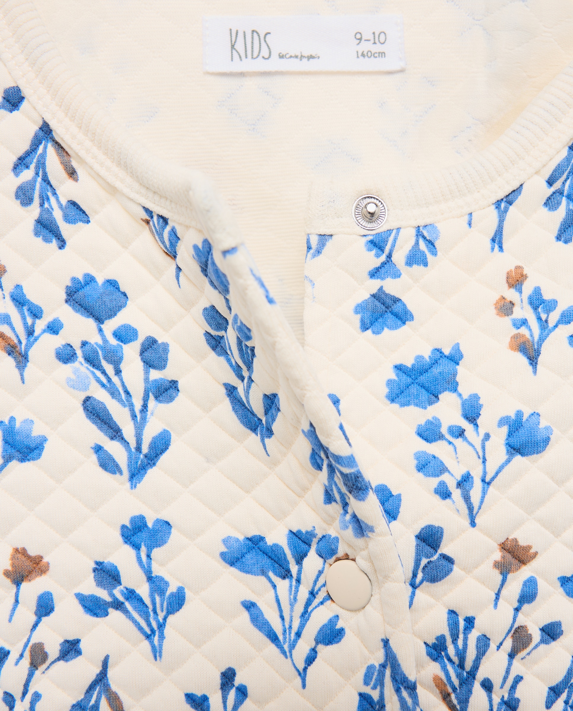 Sweatshirt Tipo Blusão Bomber Acolchoado com Estampado Branco-6