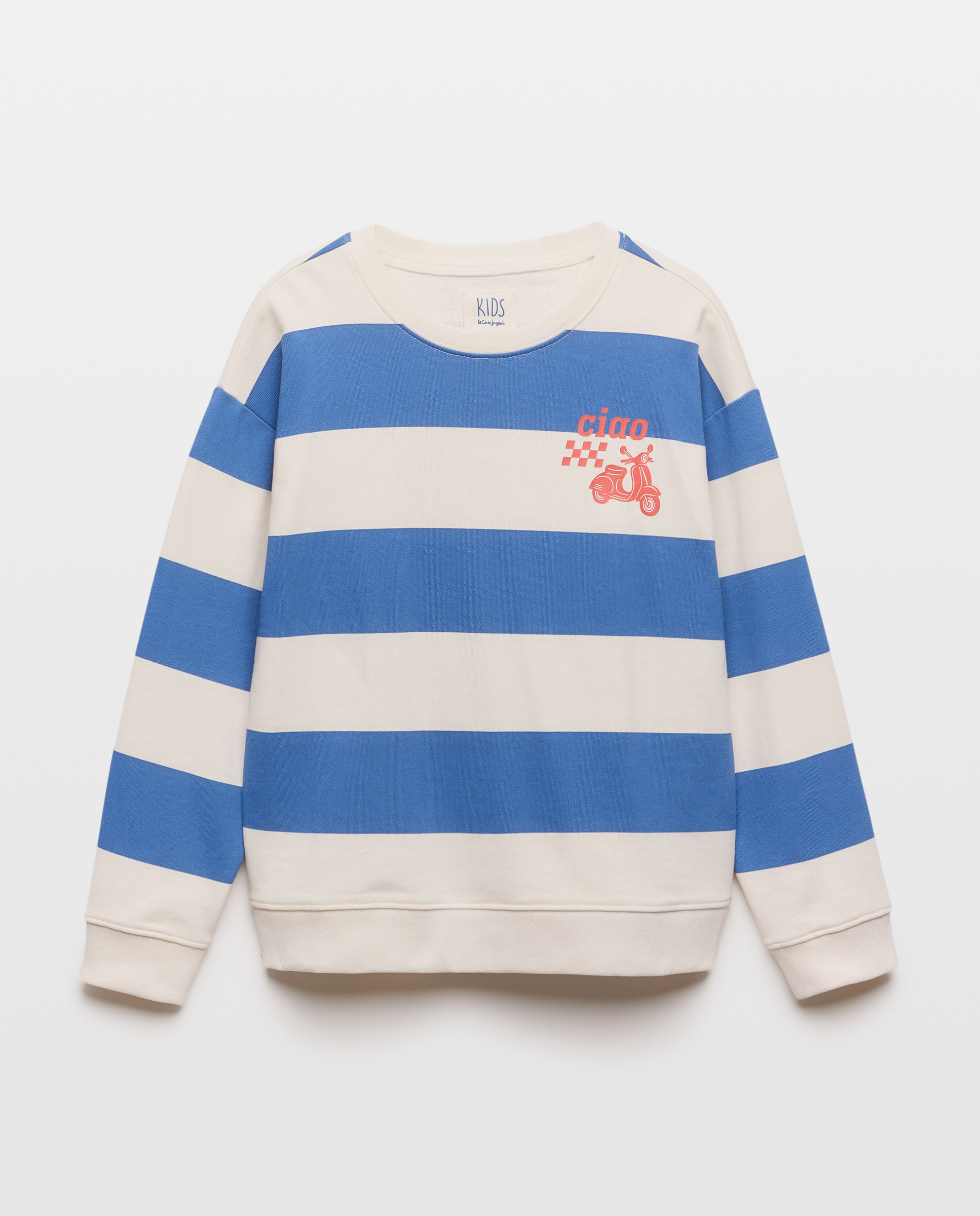 Sweatshirt Fechada com Estampado de Fantasia Kids El Corte Inglés Azul-4