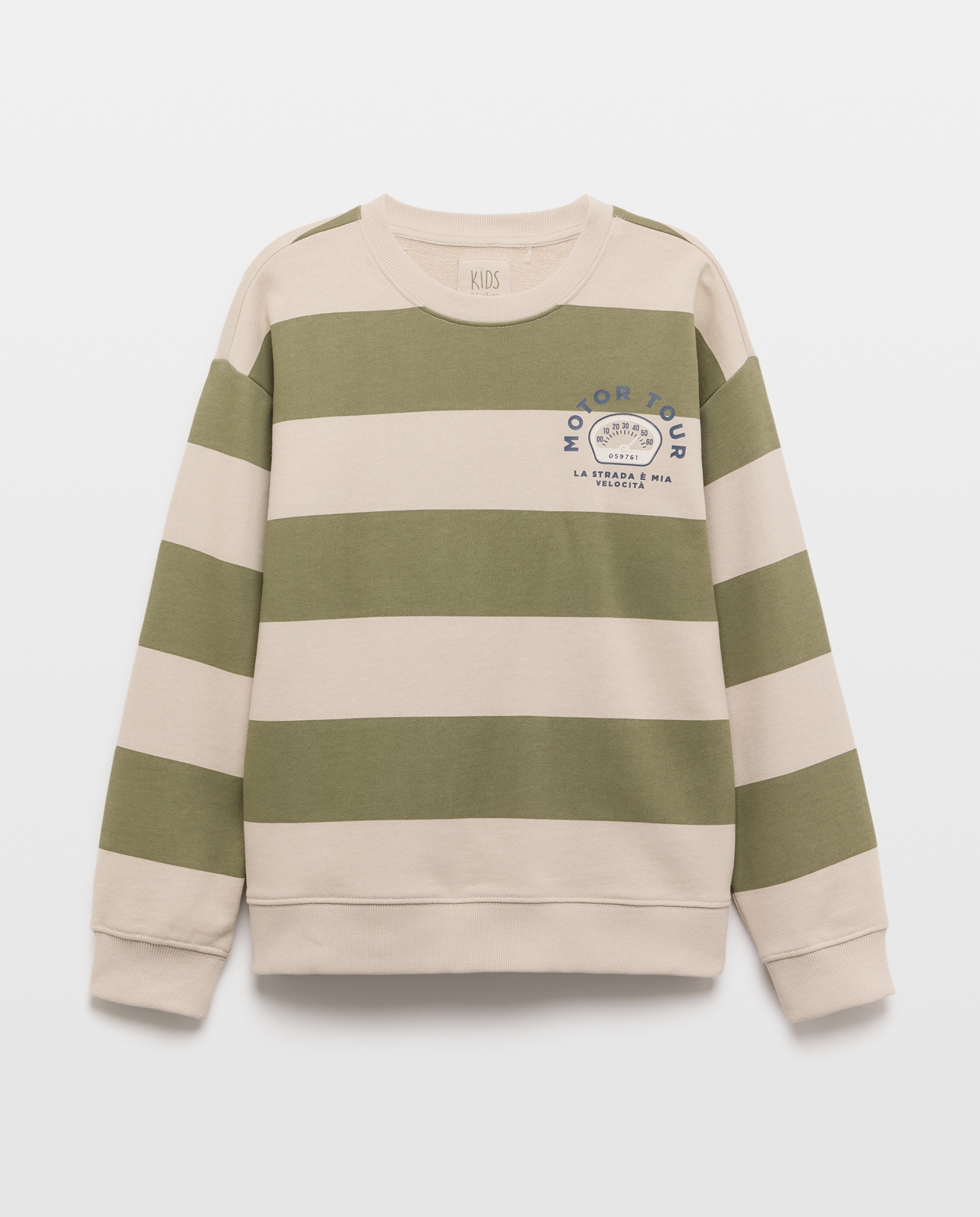 Sweatshirt Fechada com Estampado de Fantasia Verde-4
