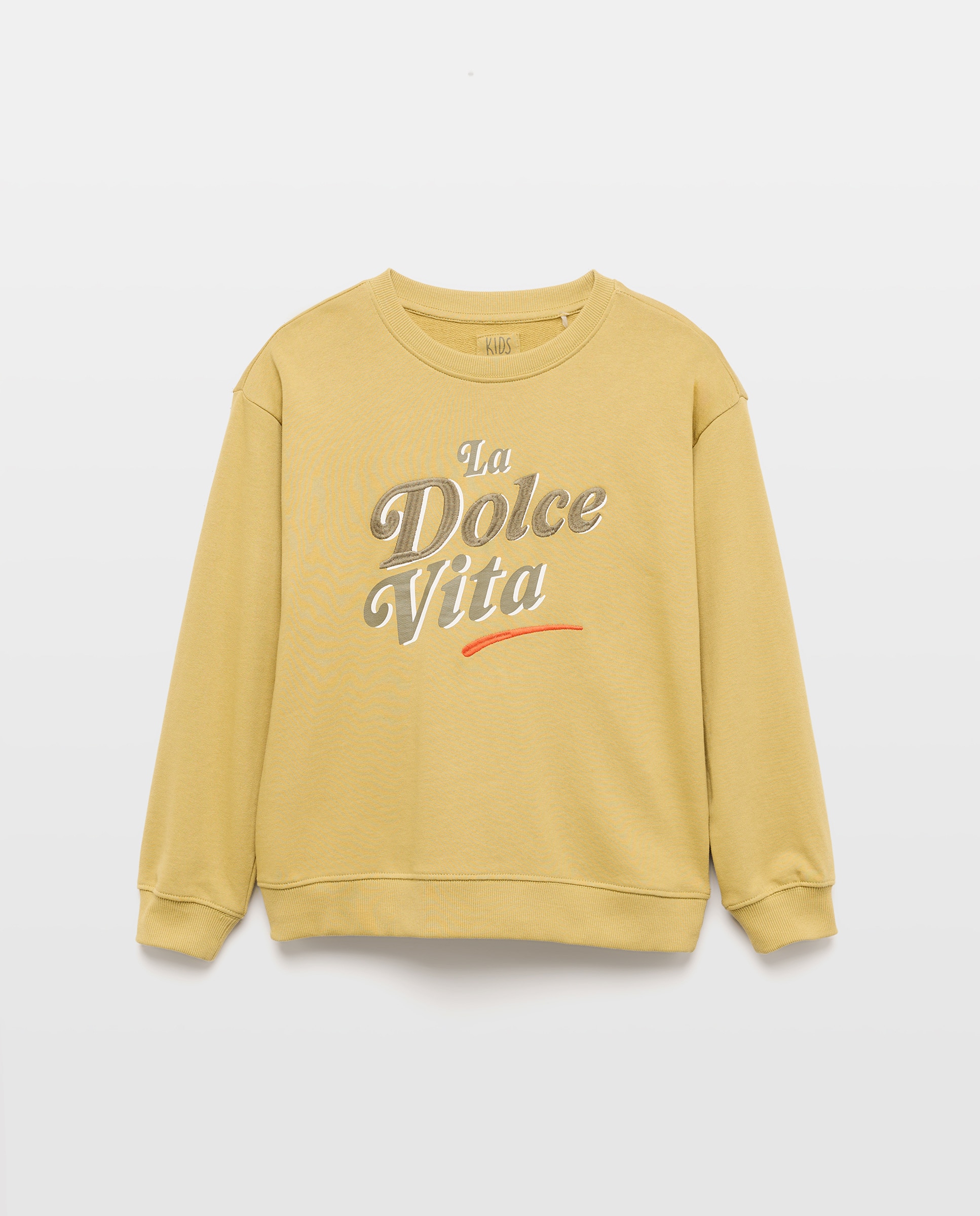 Sweatshirt Fechada com Estampado de Fantasia Amarelo-4