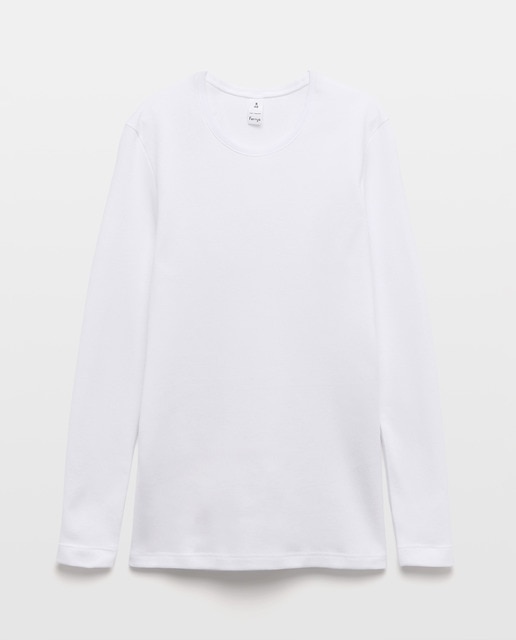 Imagen 0 de Camiseta interior térmica de hombre Ferrys blanca de manga larga