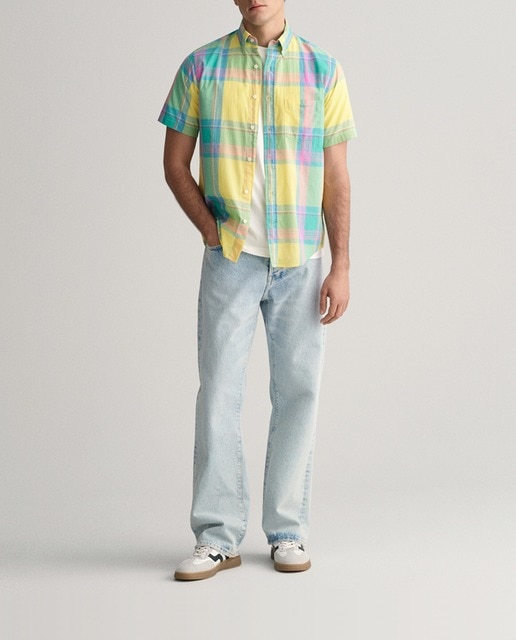 Imagen 0 de Camisa de hombre tallas grandes de manga corta