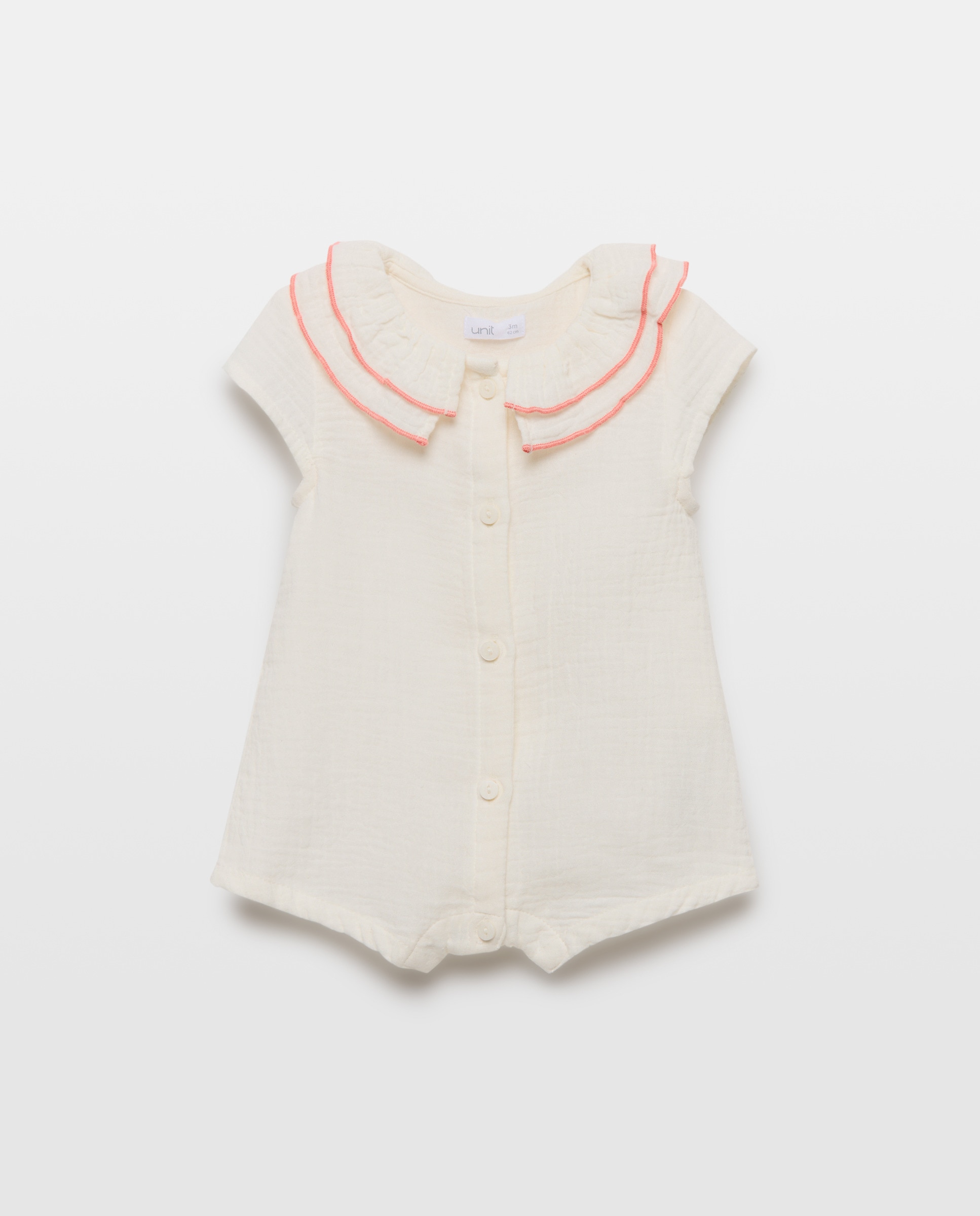 Imagen 0 de Pijama de bebé de gasa corto cuello doble