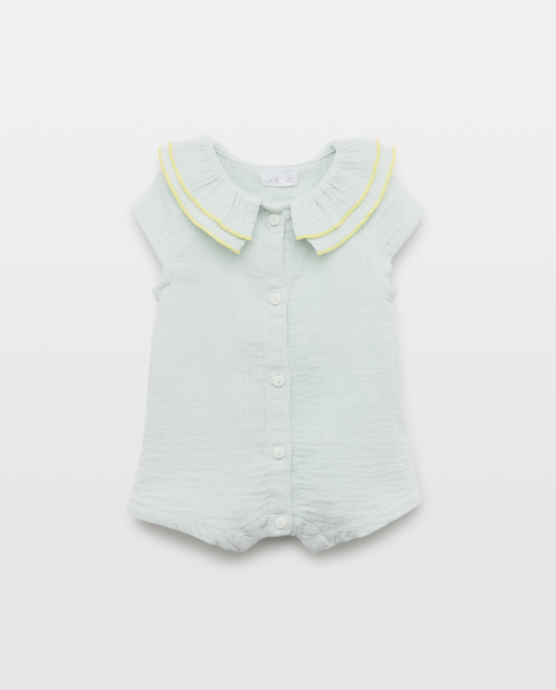 Imagen 0 de Pijama de bebé de gasa corto cuello doble