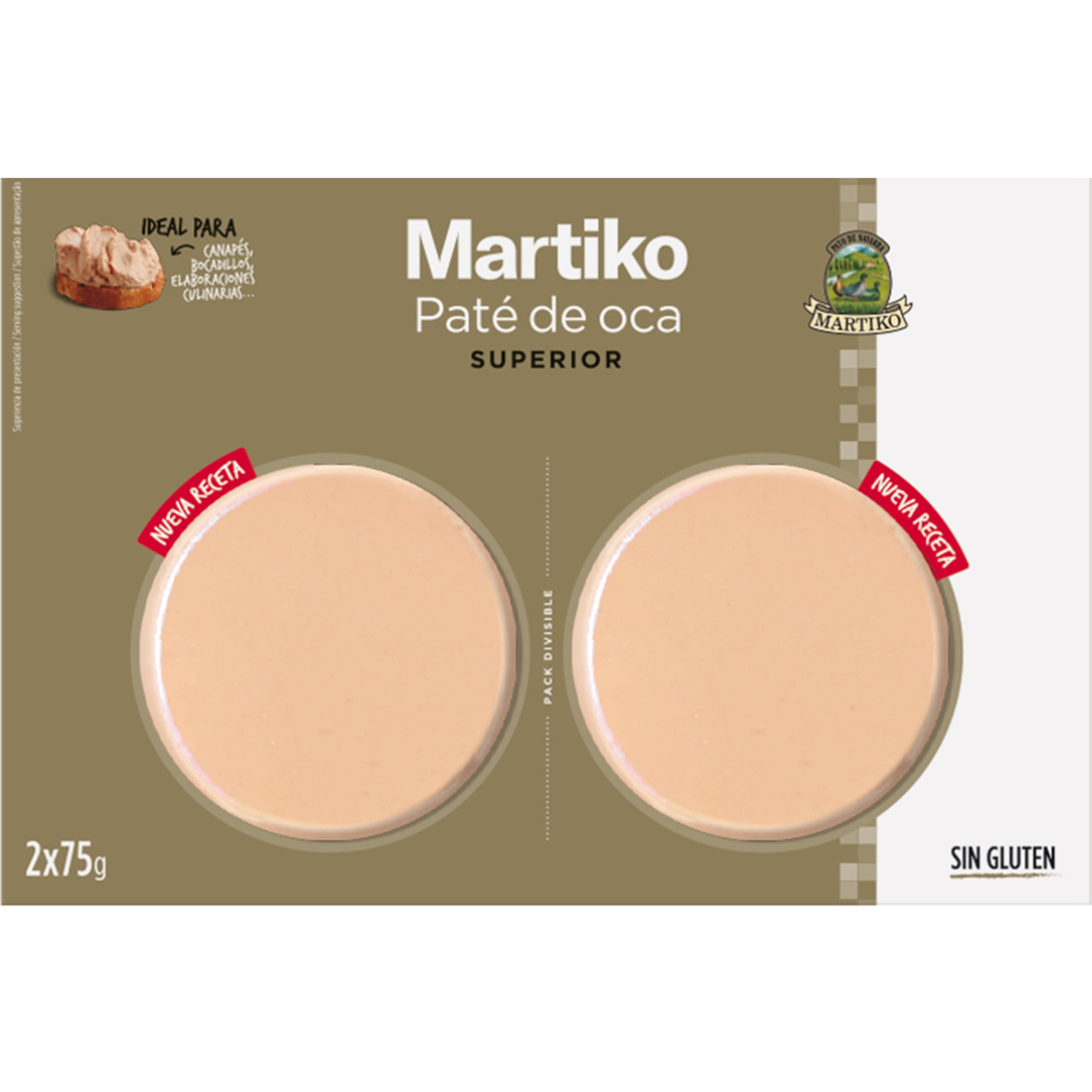Paté de Ganso 2 x 75 g unidade 150 g