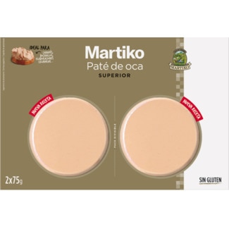 Paté de Ganso 2 x 75 g unidade 150 g - Martiko