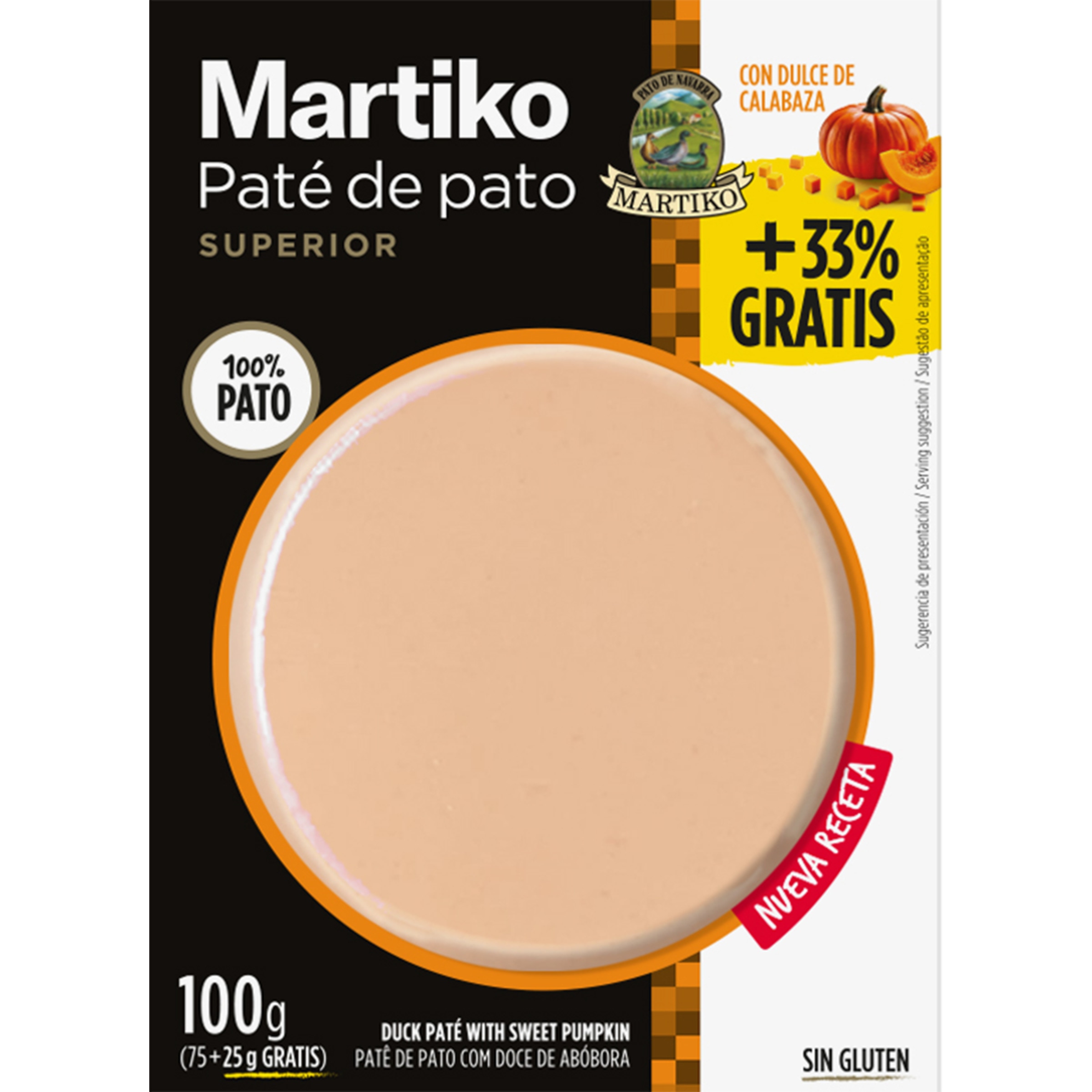 Paté de Pato Superior com Doce de Abóbora embalagem 75 g