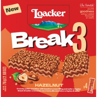 Bolachas Break 3 embalagem 76 g - Loacker