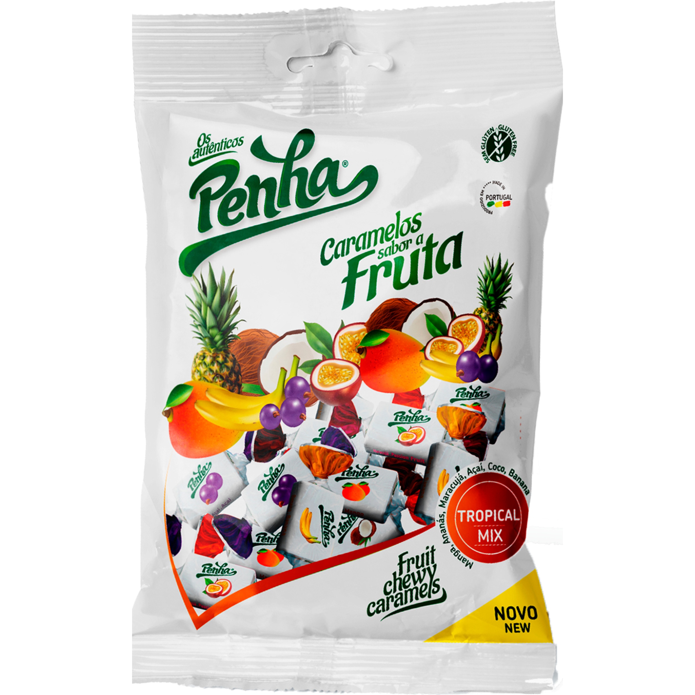 Caramelos de Frutos Tropicais embalagem 250 g