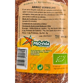 Vermelho embalagem 500 g - Próvida