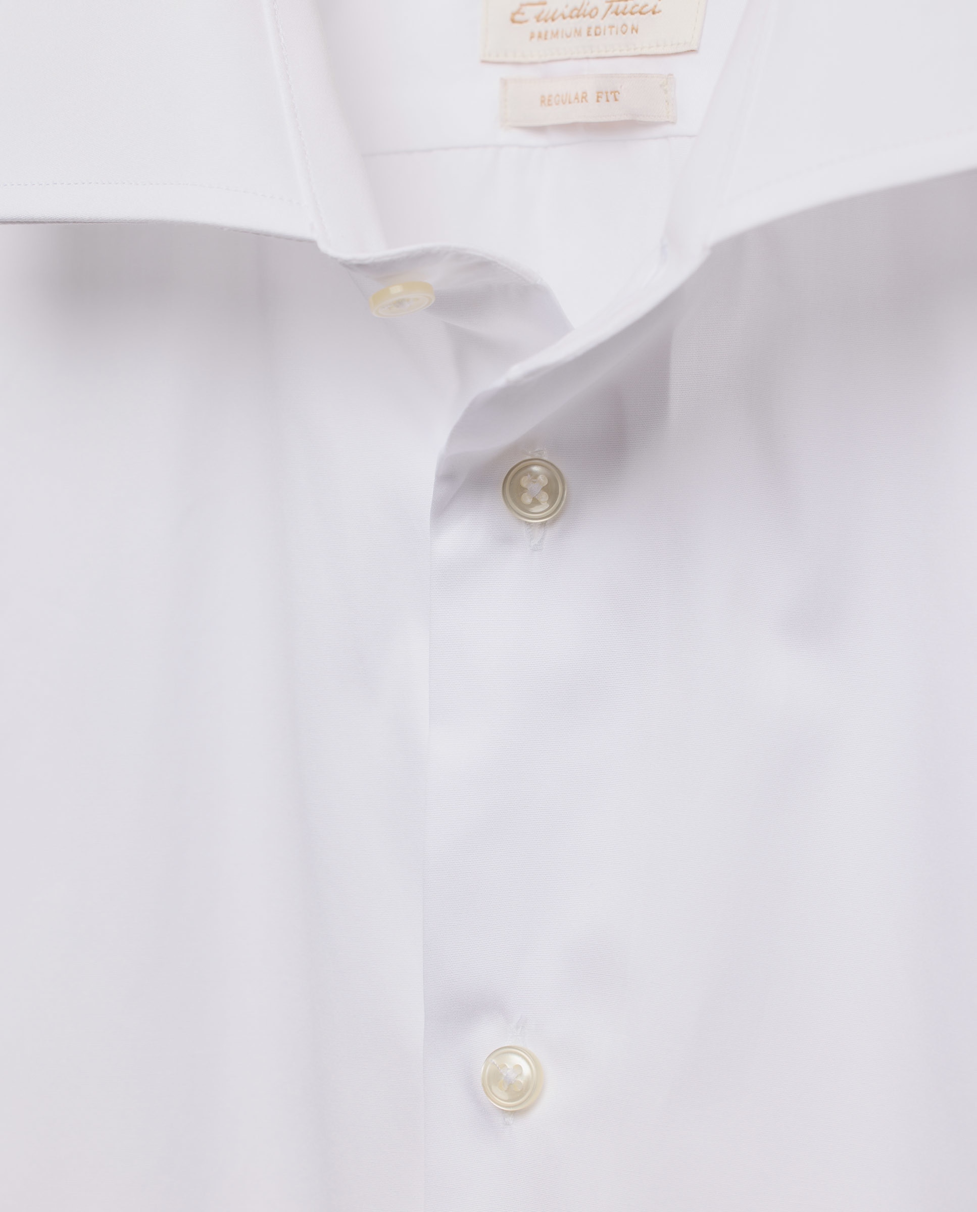 Camisa Clássica com Manga Comprida Branco-7