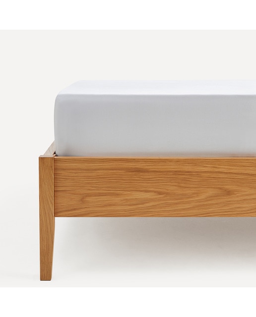 Imagen 0 de Sábana bajera ajustable Algodón Seda 600 hilos platabanda 30 cm El Corte Inglés