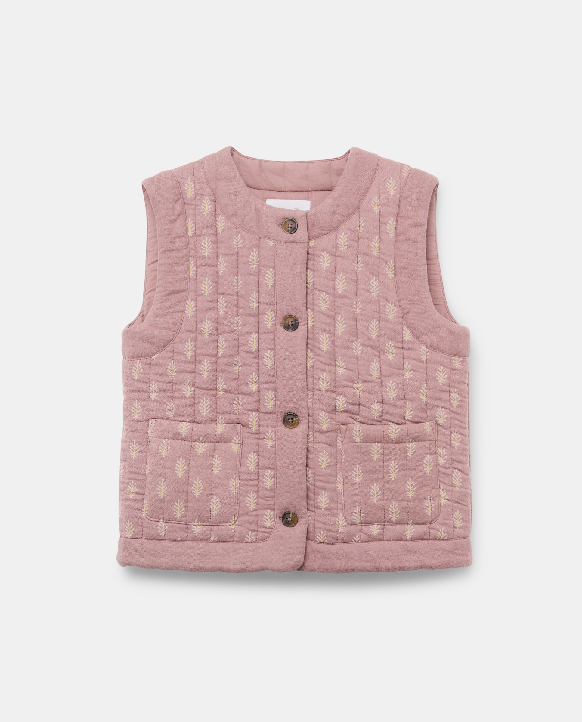 Imagen 0 de Chaleco niña acolchado estampado