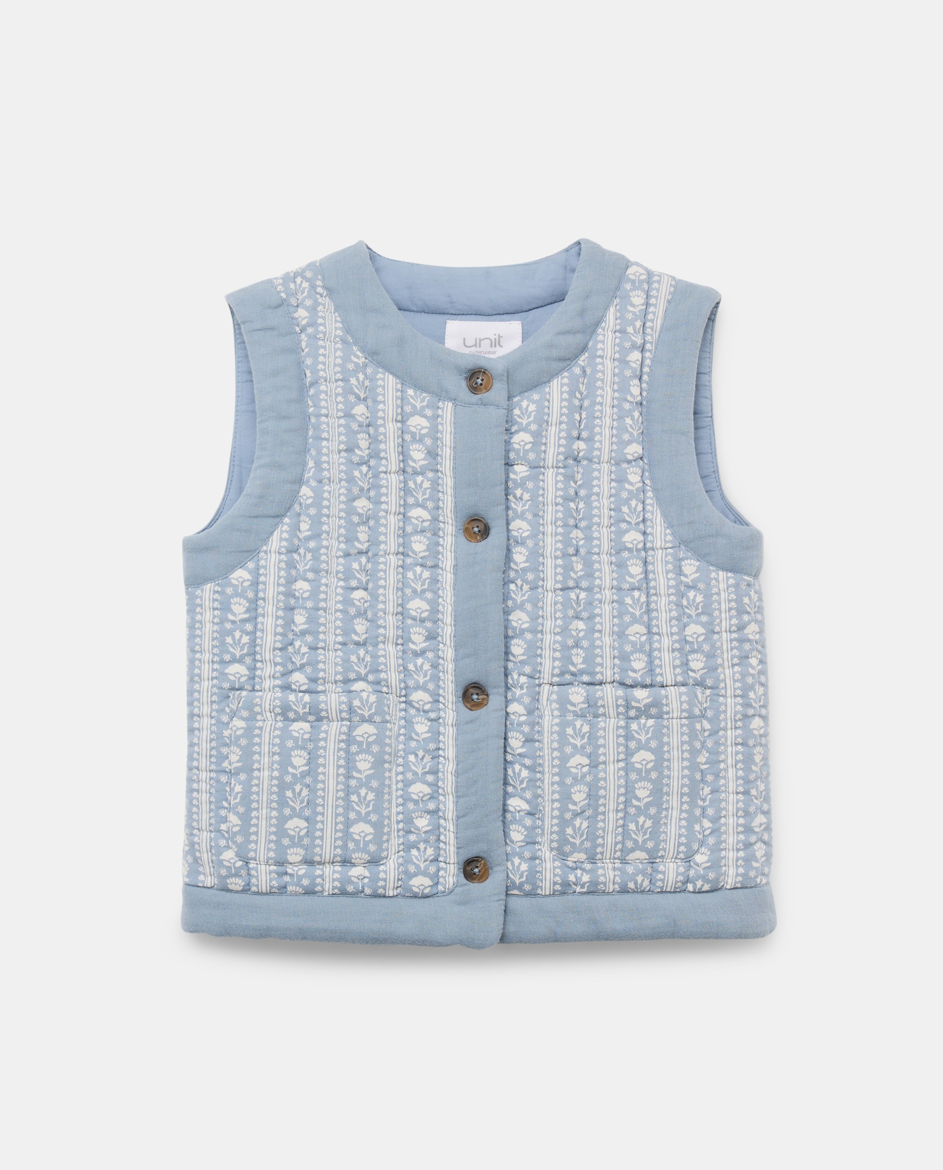 Imagen 0 de Chaleco niña acolchado estampado