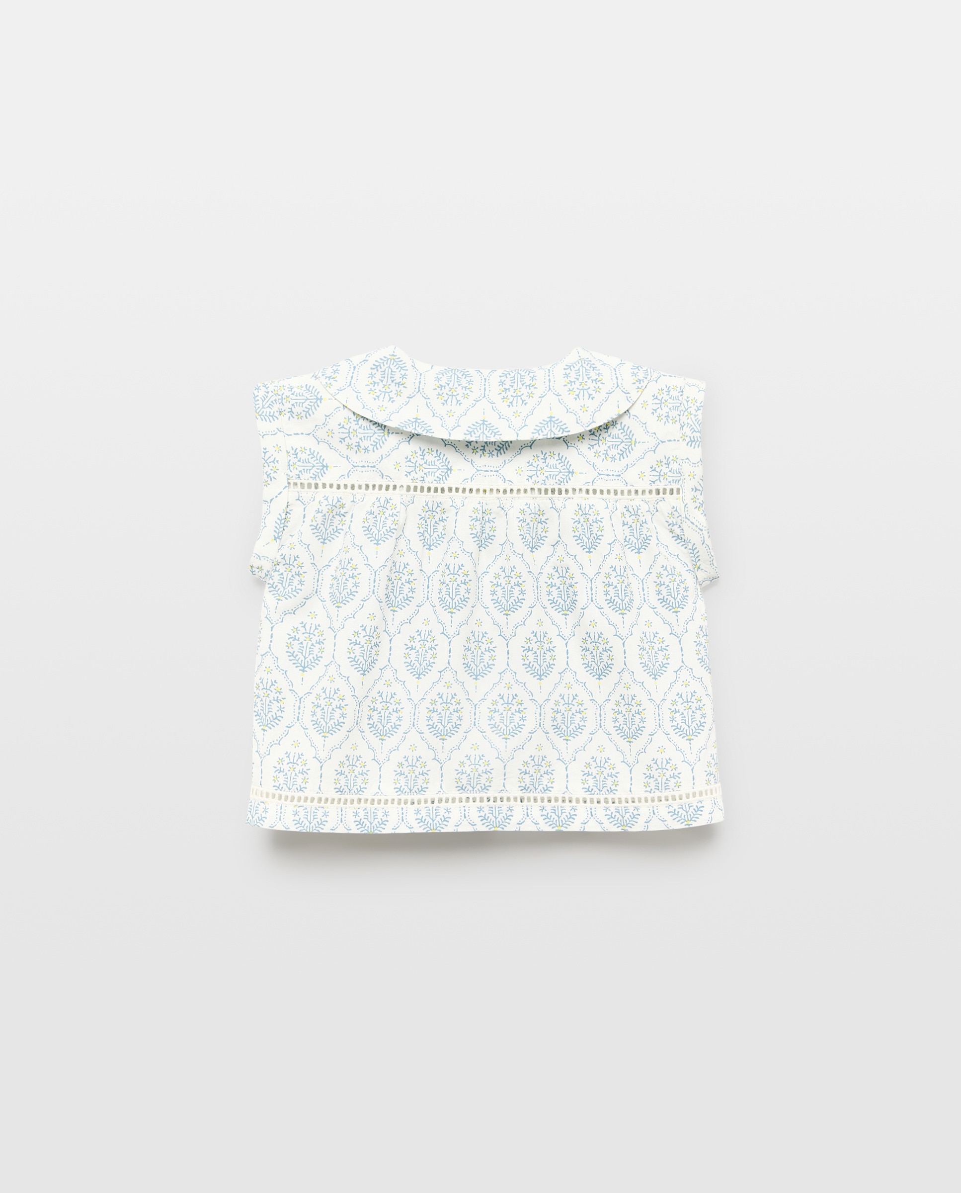 Blusa bebé niña estampada Azul pálido-2