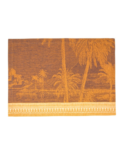 Imagen 0 de Mantel individual lino Croisière Sur Le Nil Desert Le Jacquard Français