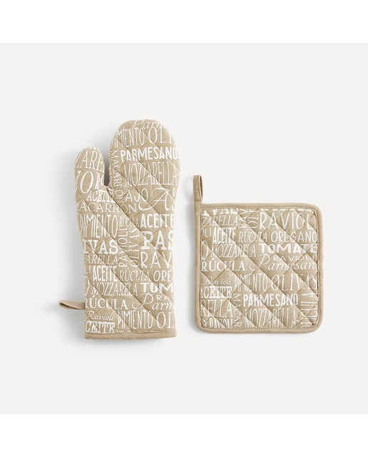 Imagen 0 de Set manopla y agarrador Ingredientes El Corte Inglés