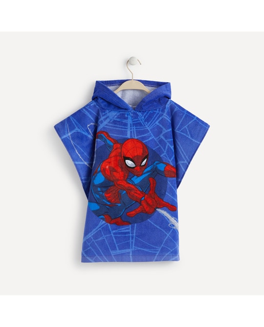 Imagen 0 de Poncho infantil algodón 350 gr/m2 Spiderman Marvel