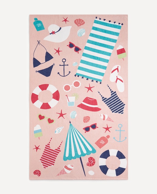 Imagen 0 de Toalla de playa algodón Beach Basics El Corte Inglés