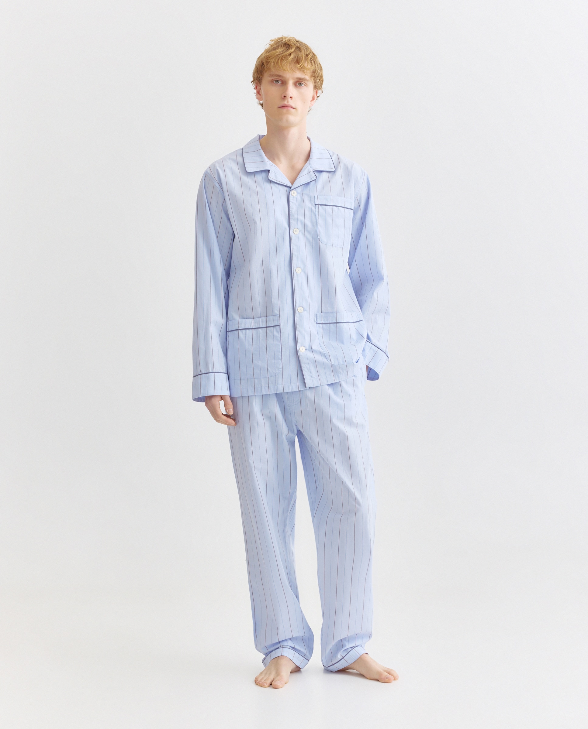 Imagen 0 de Pijama hombre algodón rayas