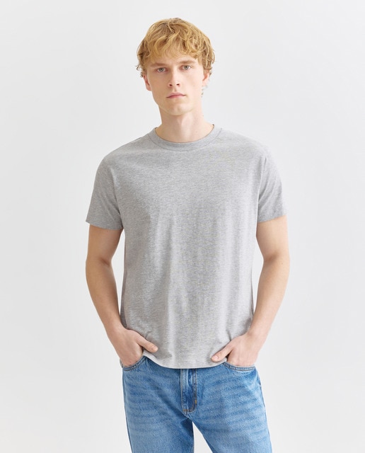 Imagen 0 de Camiseta de hombre manga corta cuello caja básica