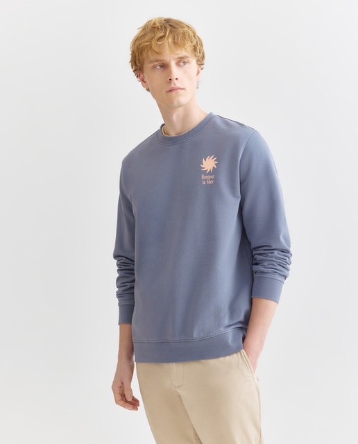 Imagen 0 de Sudadera de hombre cuello redondo GRAFICA Bonjour la Mer