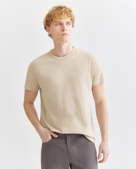 Imagen 0 de Camiseta de hombre manga corta cuello caja lisa