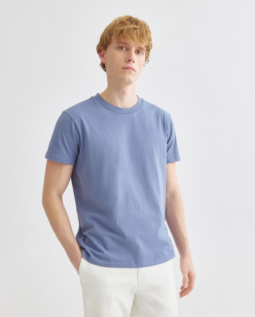 Imagen 0 de Camiseta de hombre manga corta cuello caja lisa