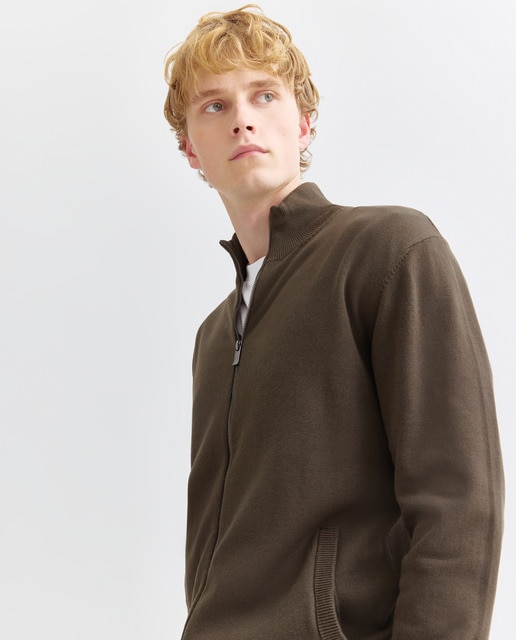 Imagen 0 de Chaqueta de hombre cremallera lisa algodón 100%