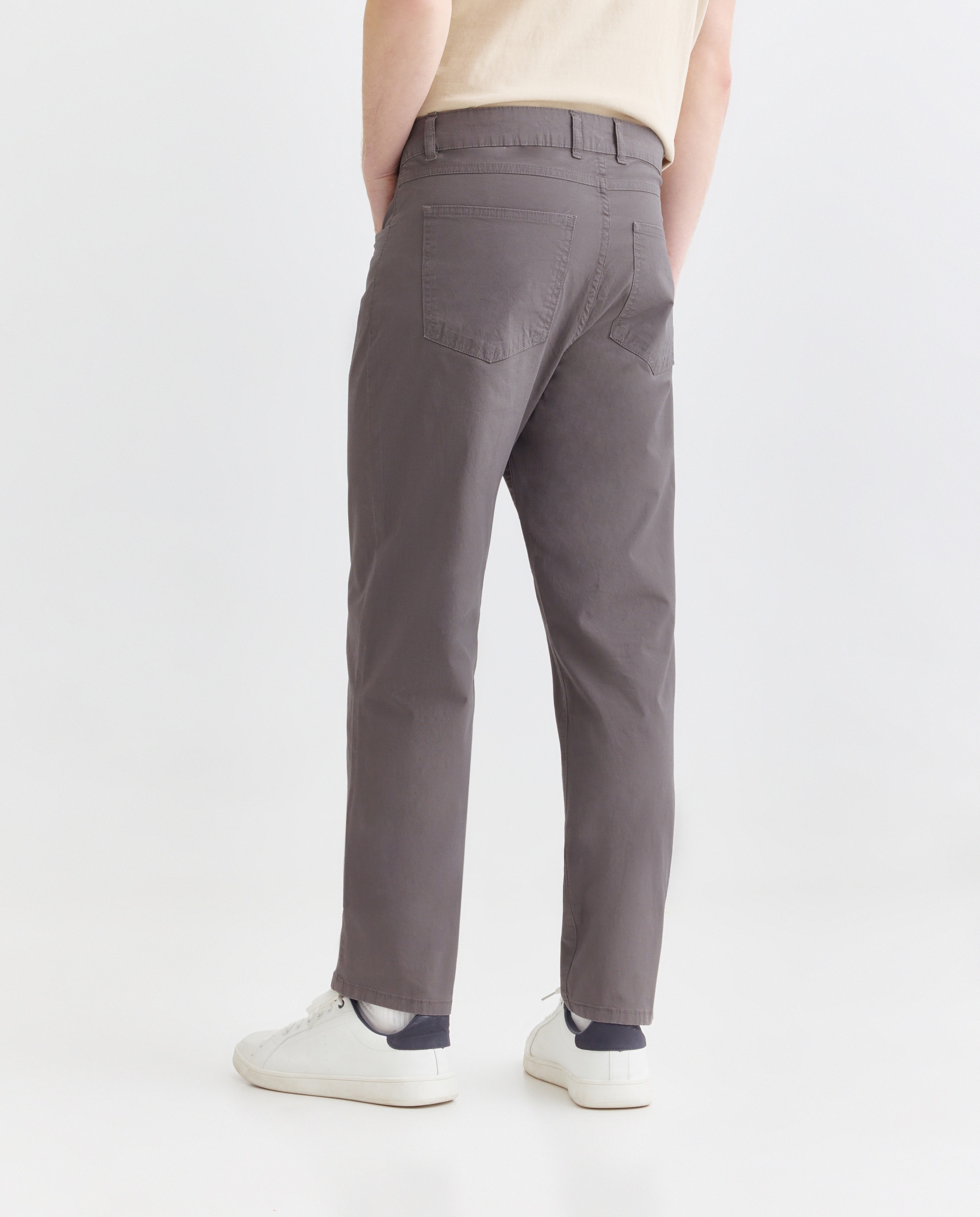 Pantalón hombre cinco bolsillos lavado regular fit 830 Antracita-3