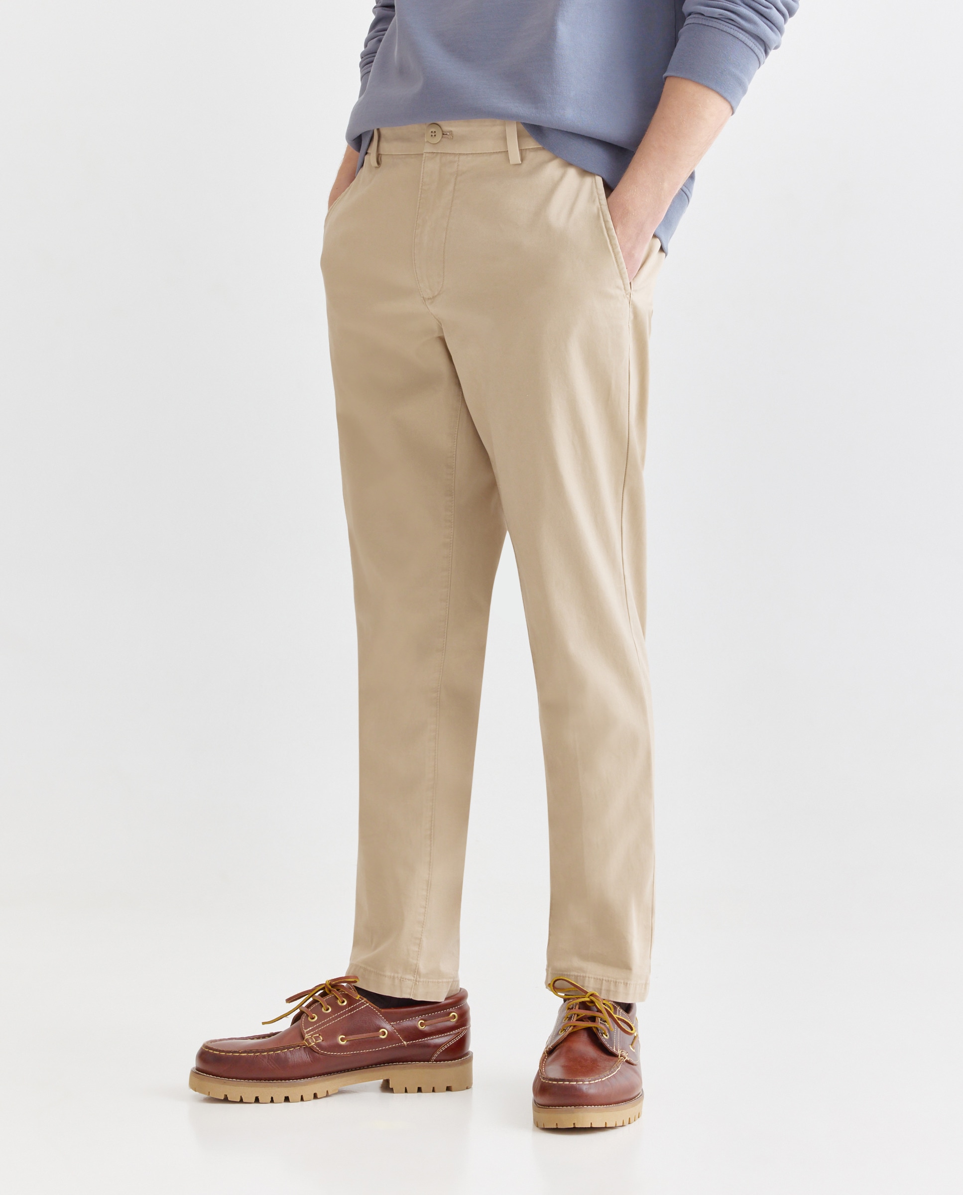 Pantalón hombre chino Slim fit 730 Camel-2