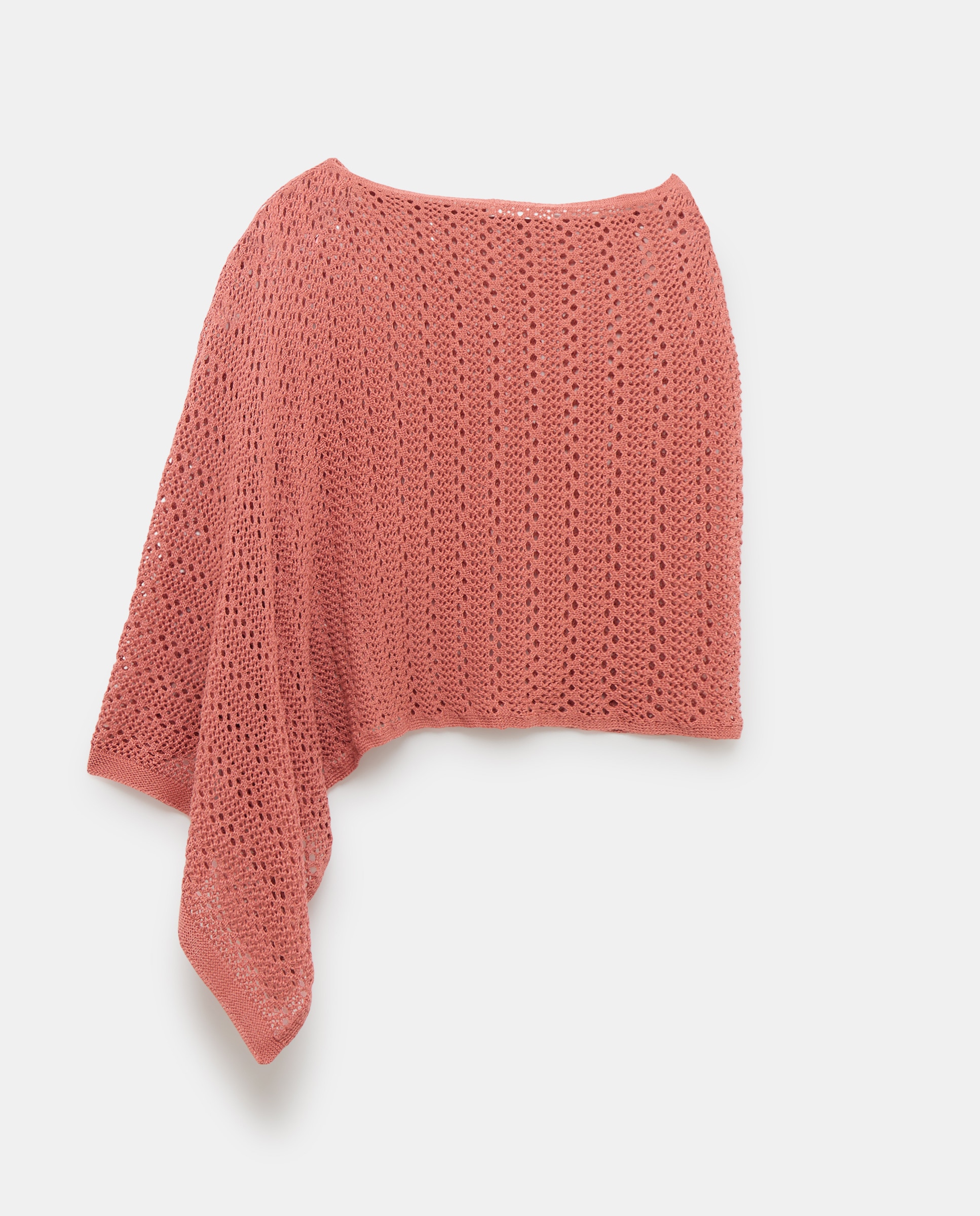 Capa Rendilhada de Tricot 230 Rosa Escuro-2