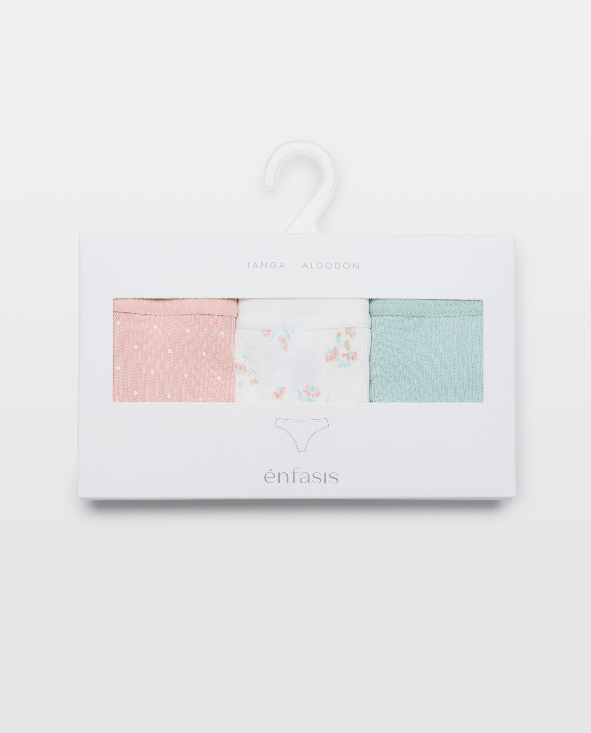 Pack de 3 Tangas com Estampado Floral Rosa-6