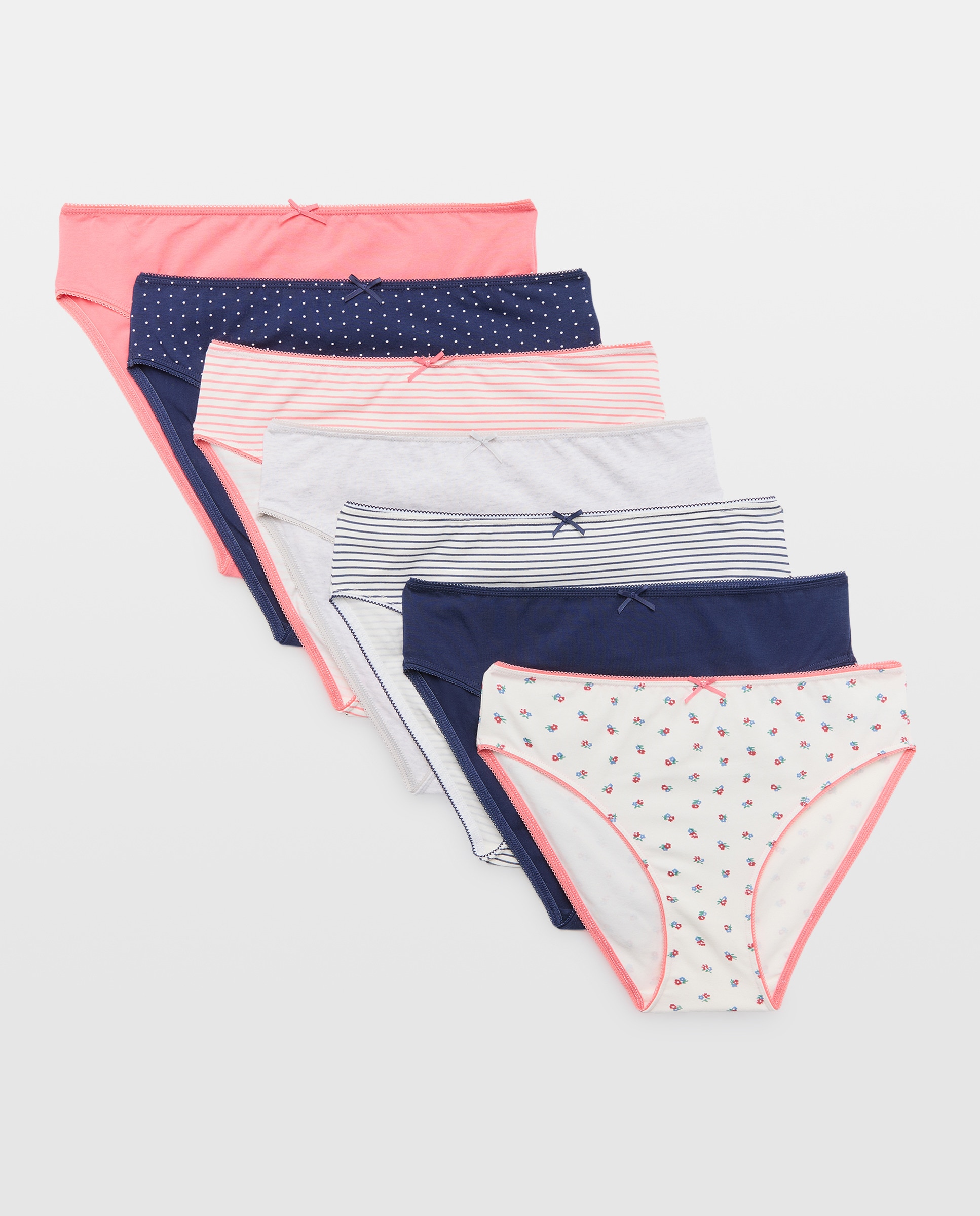 Pack de 7 Cuecas de Malha - Vermelho Multicolor-3