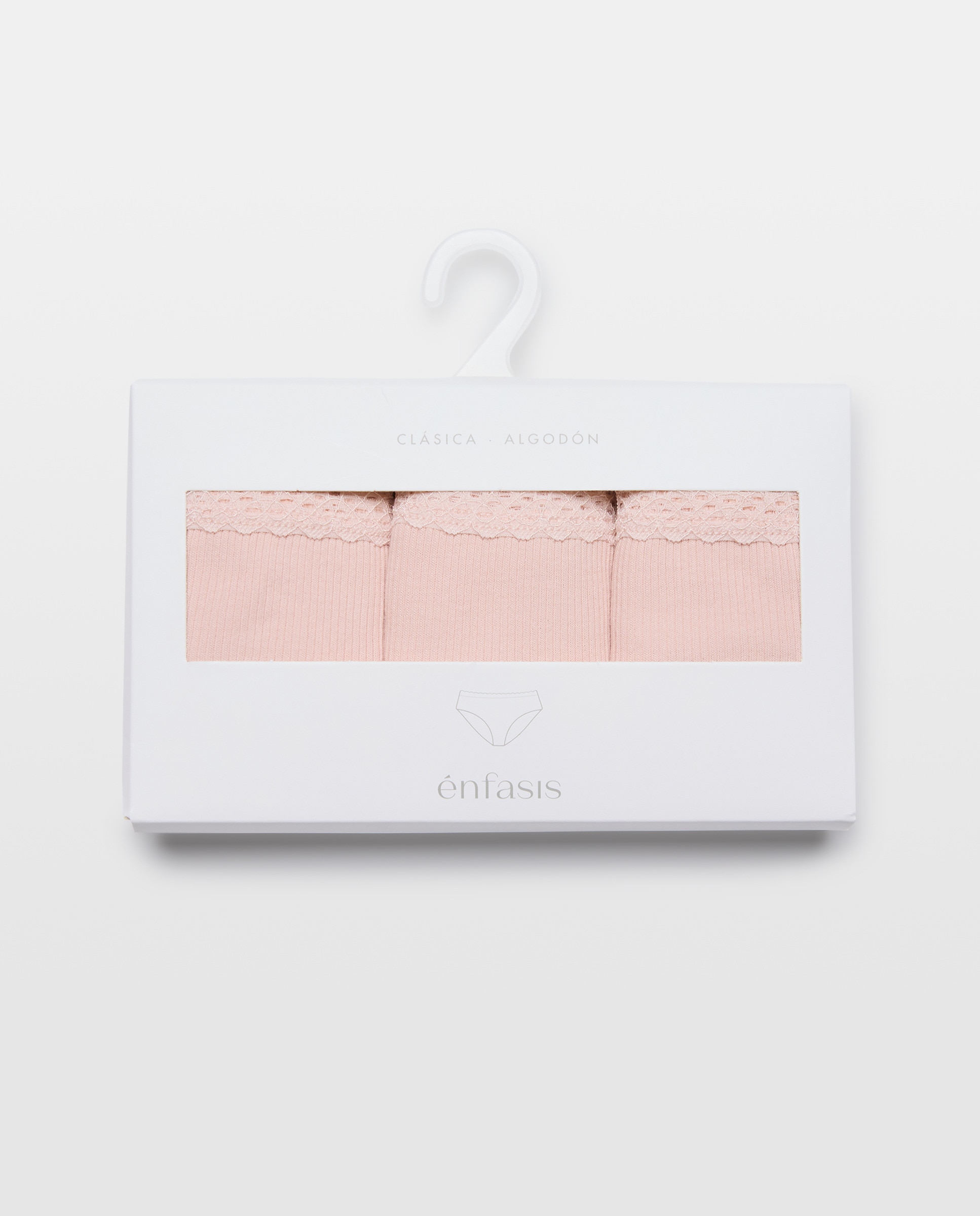 Pack de 3 Cuecas com Textura 220 Rosa Pálido-6