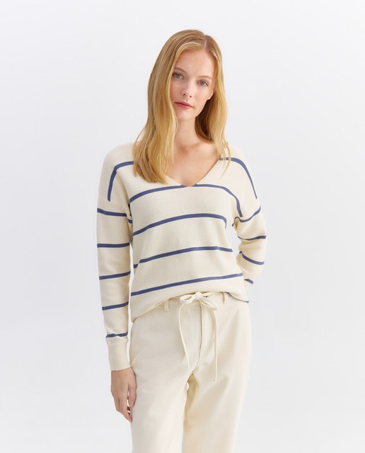 Imagen 0 de Jersey de mujer básico cuello pico