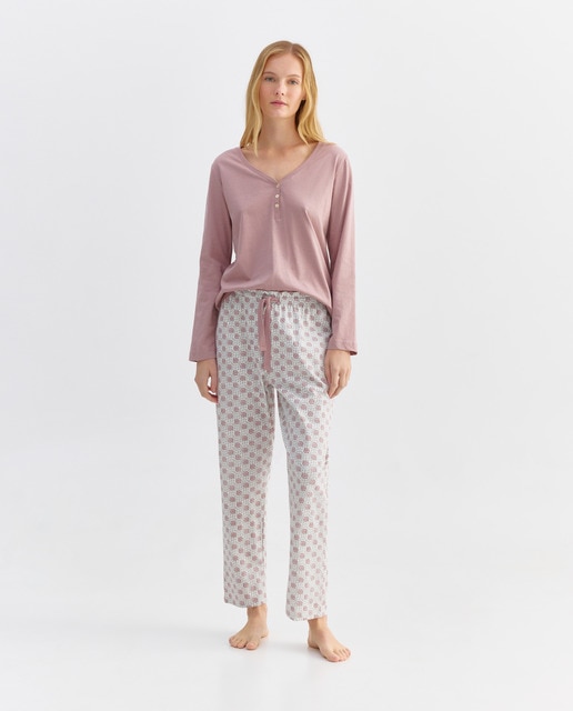 Imagen 0 de Pijama Mujer Algodón Estampado