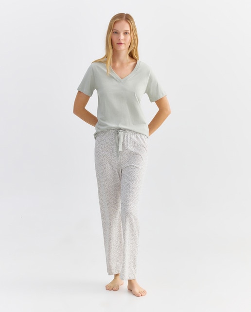 Imagen 0 de Pijama mujer algodón estampado