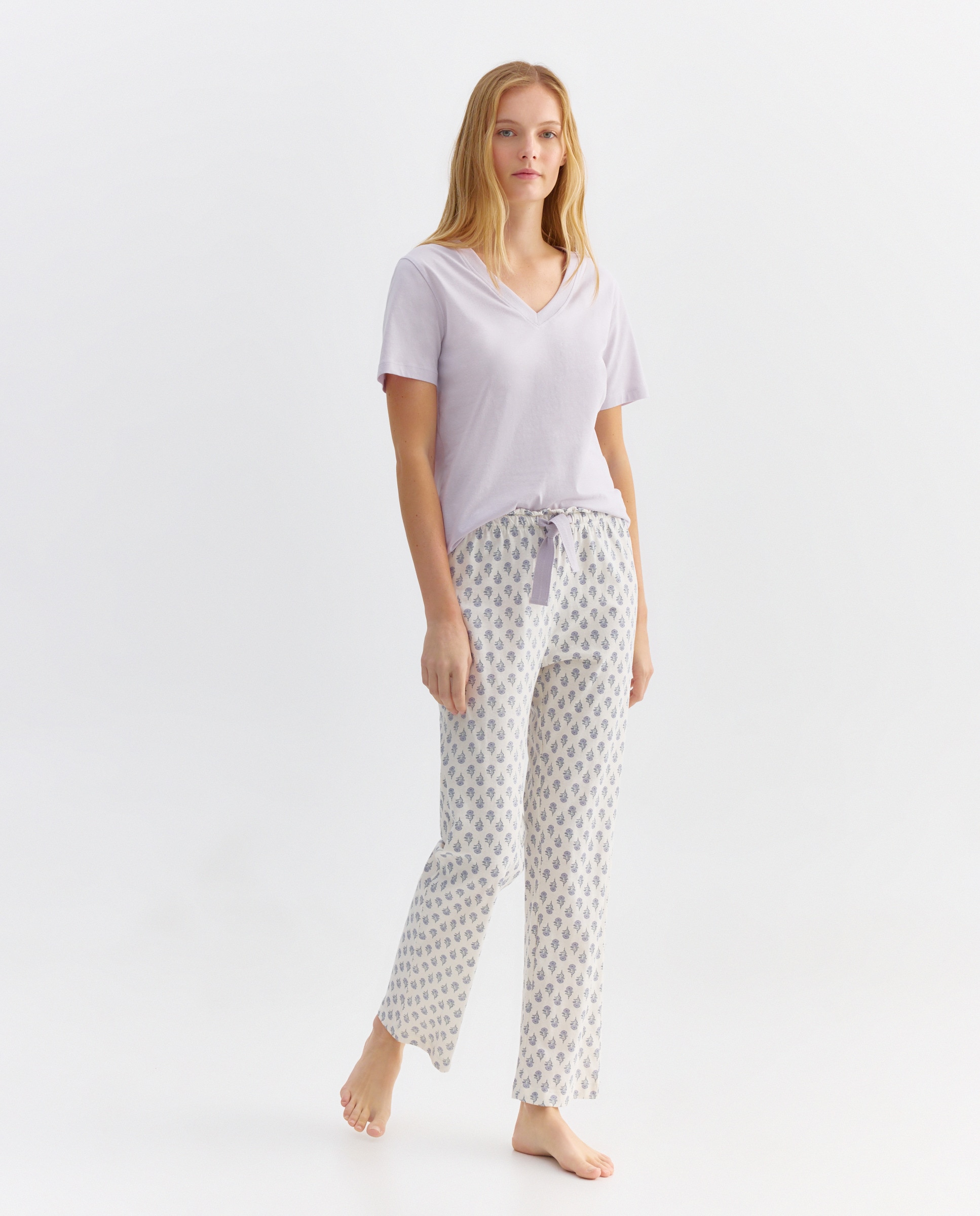 Imagen 0 de Pijama mujer algodón estampado