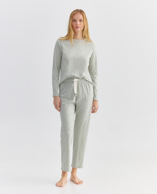 Imagen 0 de Pijama mujer algodón estampado